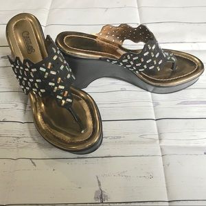 EUC! Carlos Santana Wedge Sandals
